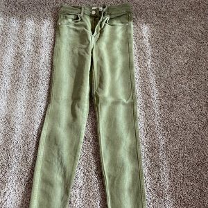 Free People Freyed Hem High Rise Skinny Jean